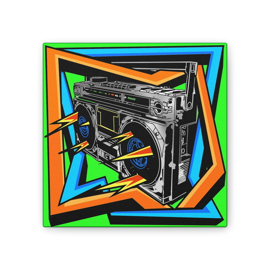 Boom Box - Canvas Stretched, 0.75"
