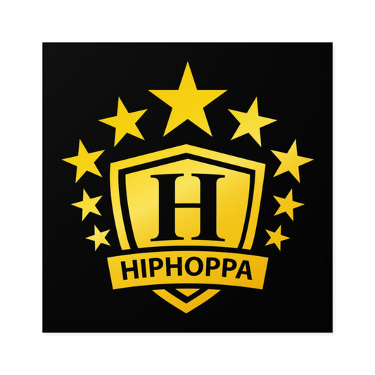 Square Hiphoppa Shield™ Vinyl Stickers, Indoor\Outdoor