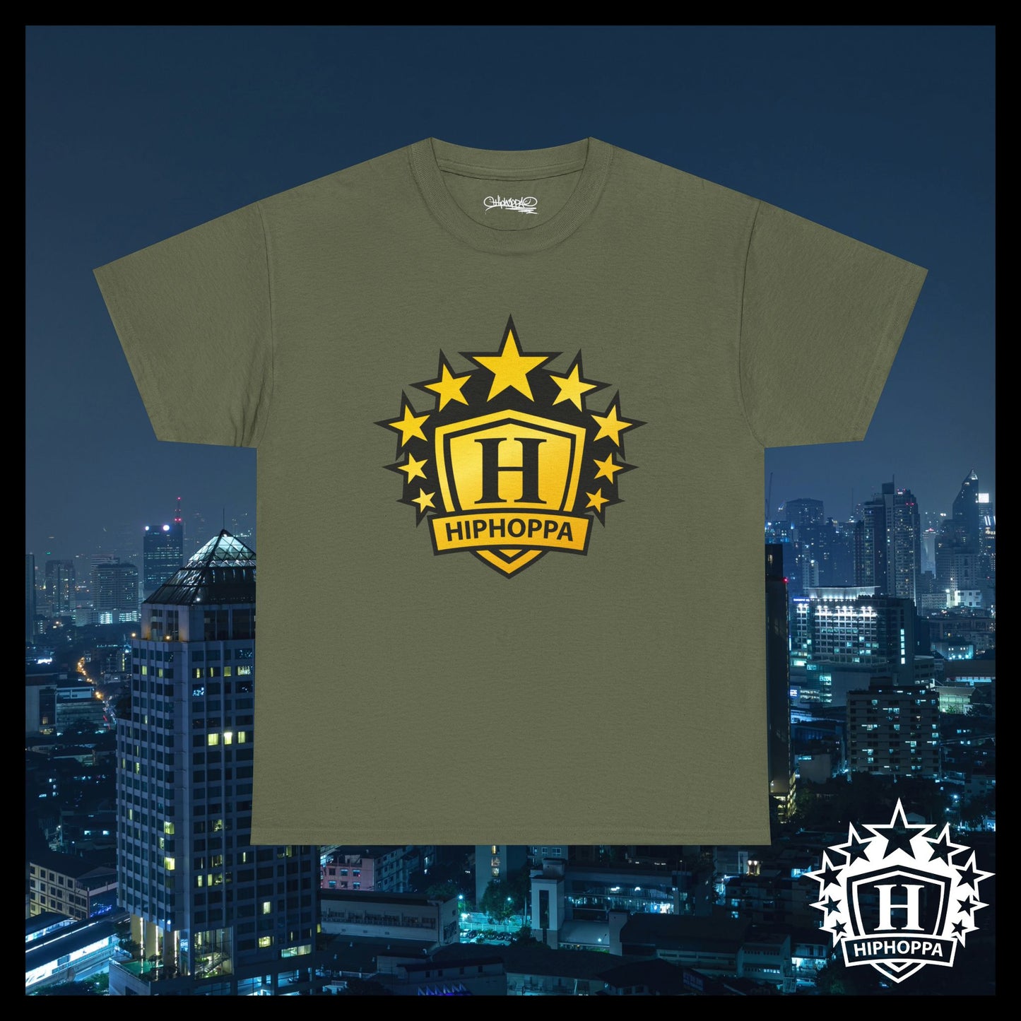 The Hiphoppa Shield™ Heavy Cotton Tee