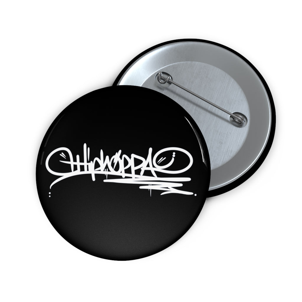 Black with white Hiphoppa Tag™ Pin