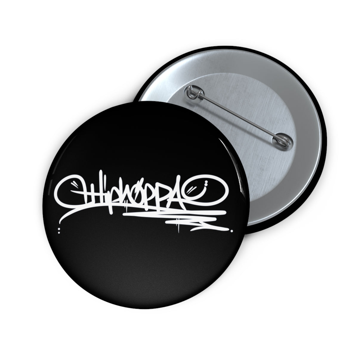 Black with white Hiphoppa Tag™ Pin