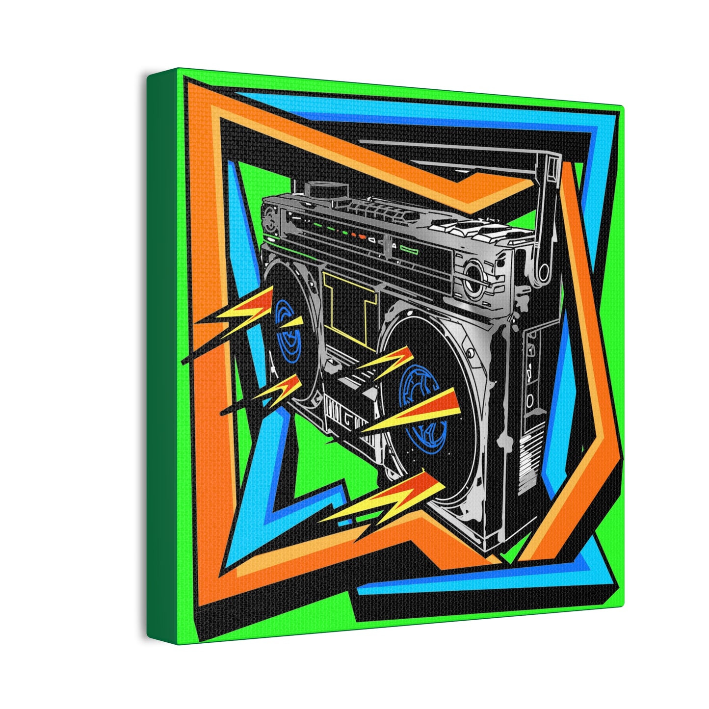 Boom Box - Canvas Stretched, 0.75"