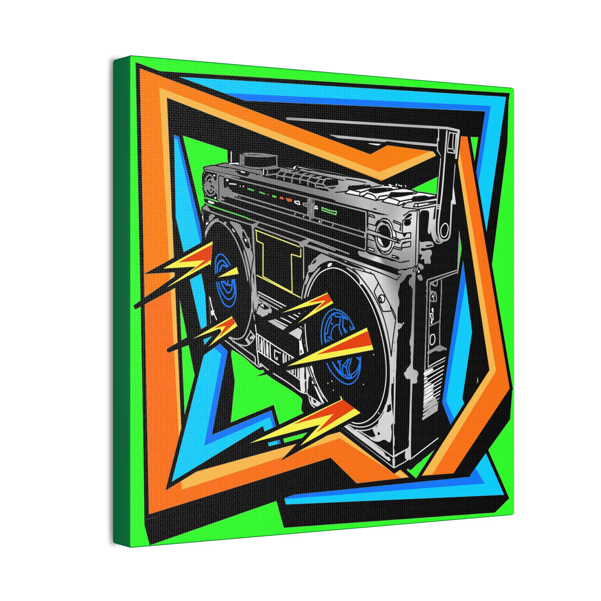 Boom Box - Canvas Stretched, 0.75"