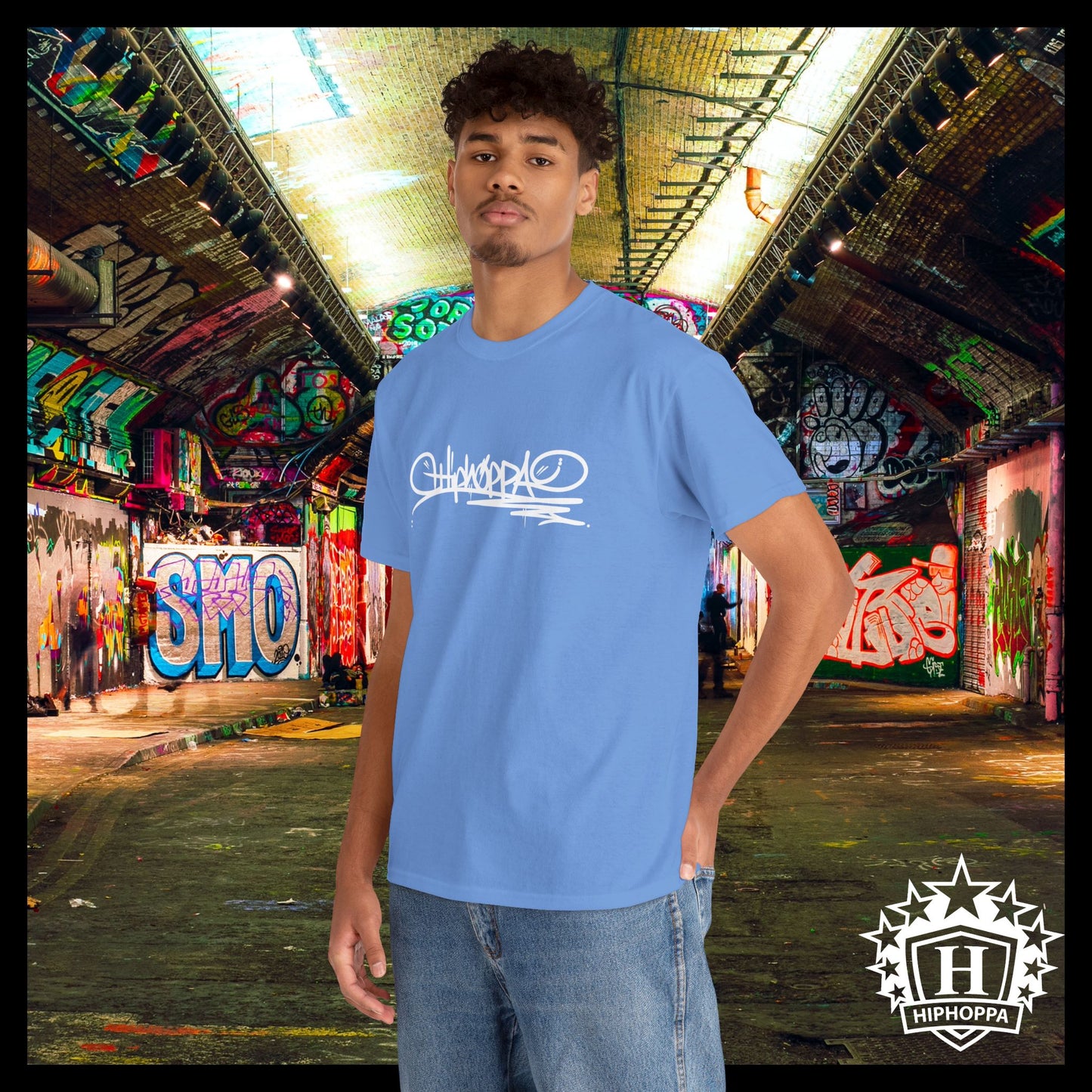 Hiphoppa Tag™ Heavy Cotton Tee, White Tag