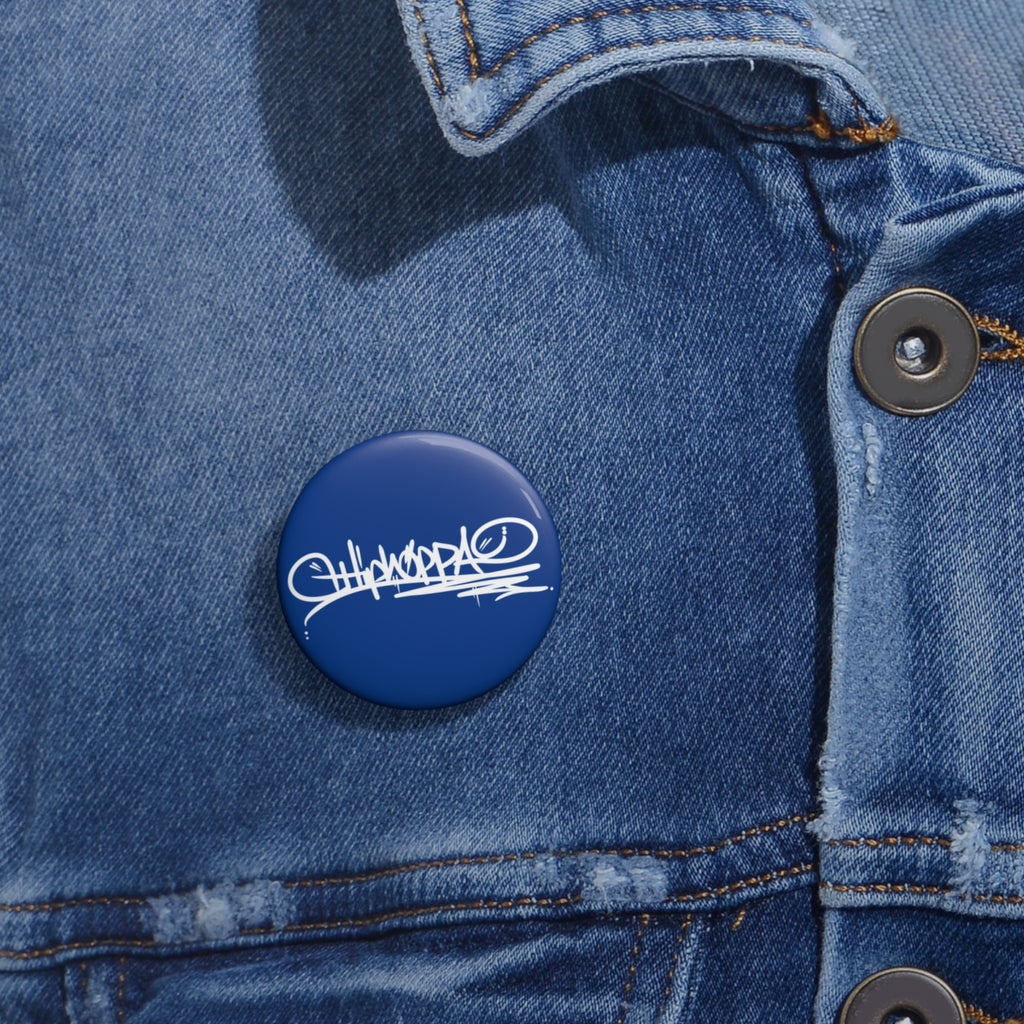 Blue with white Hiphoppa Tag™ Pin