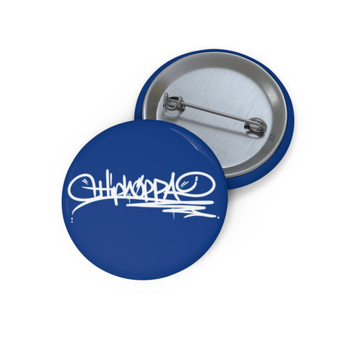 Blue with white Hiphoppa Tag™ Pin