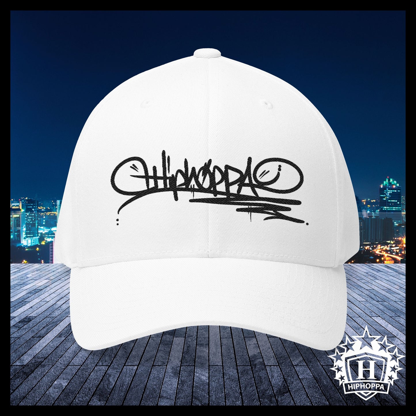 Hiphoppa Tag™ White Closed-Back (Embroidery)