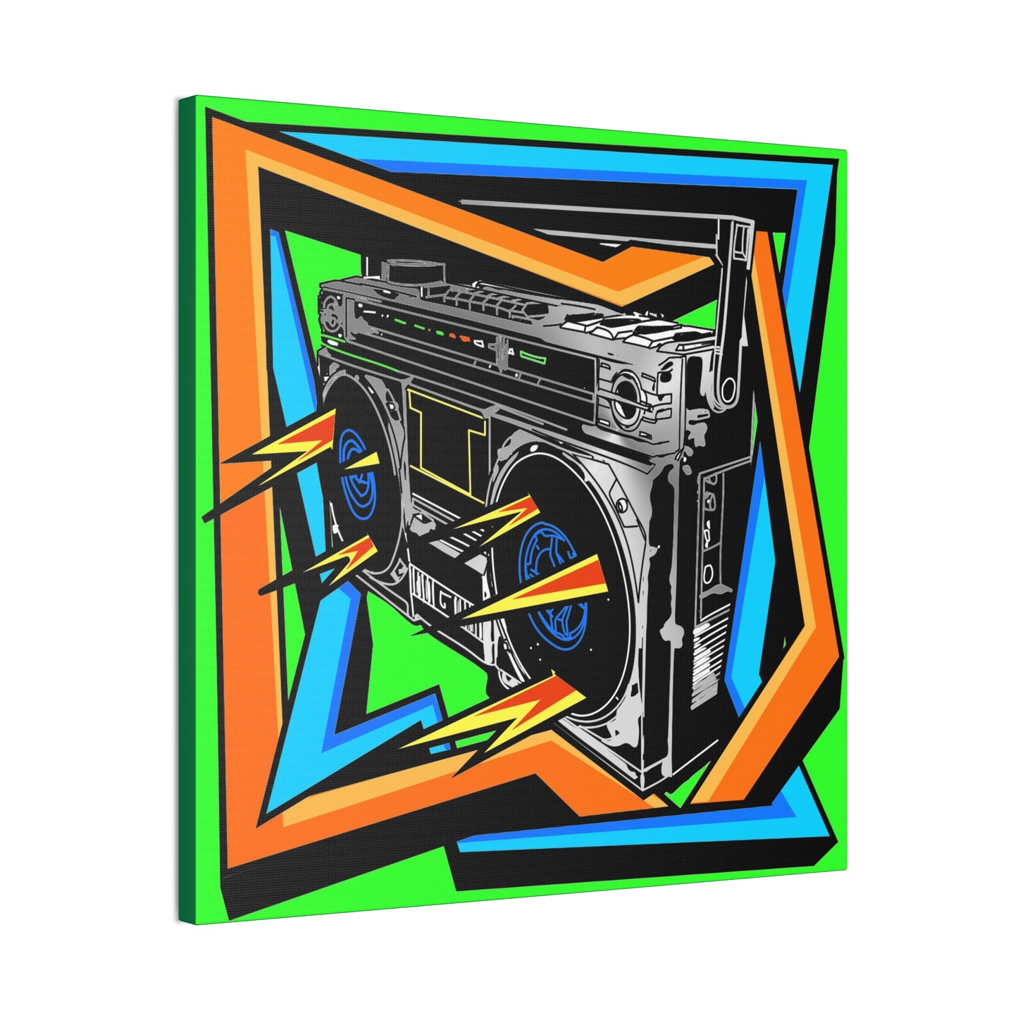 Boom Box - Canvas Stretched, 0.75"