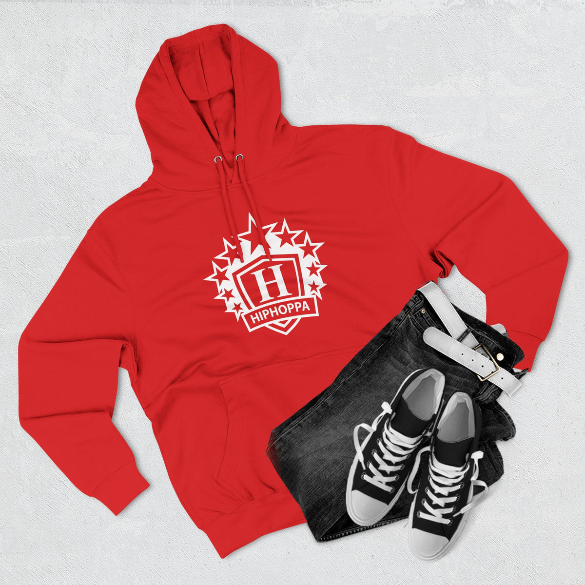 Hiphoppa Shield™ White Logo Hood
