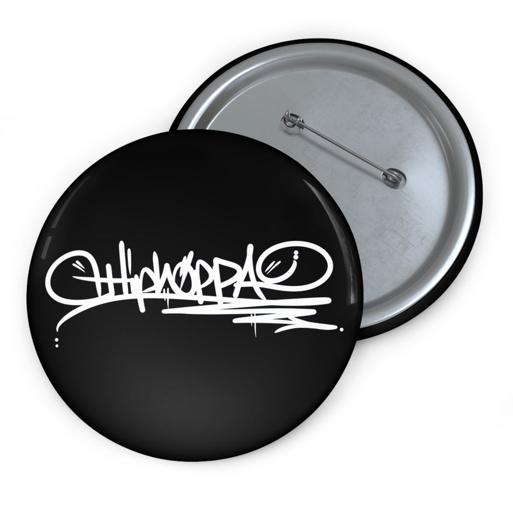 Black with white Hiphoppa Tag™ Pin