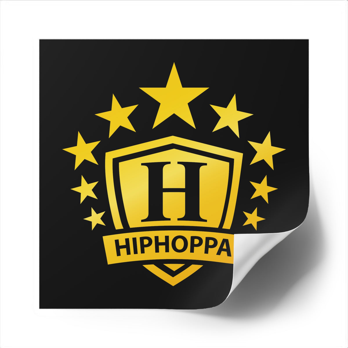Square Hiphoppa Shield™ Vinyl Stickers, Indoor\Outdoor