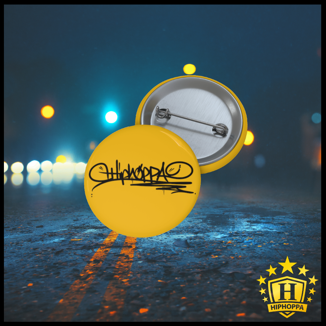 Gold with black, Hiphoppa Tag™ Pin