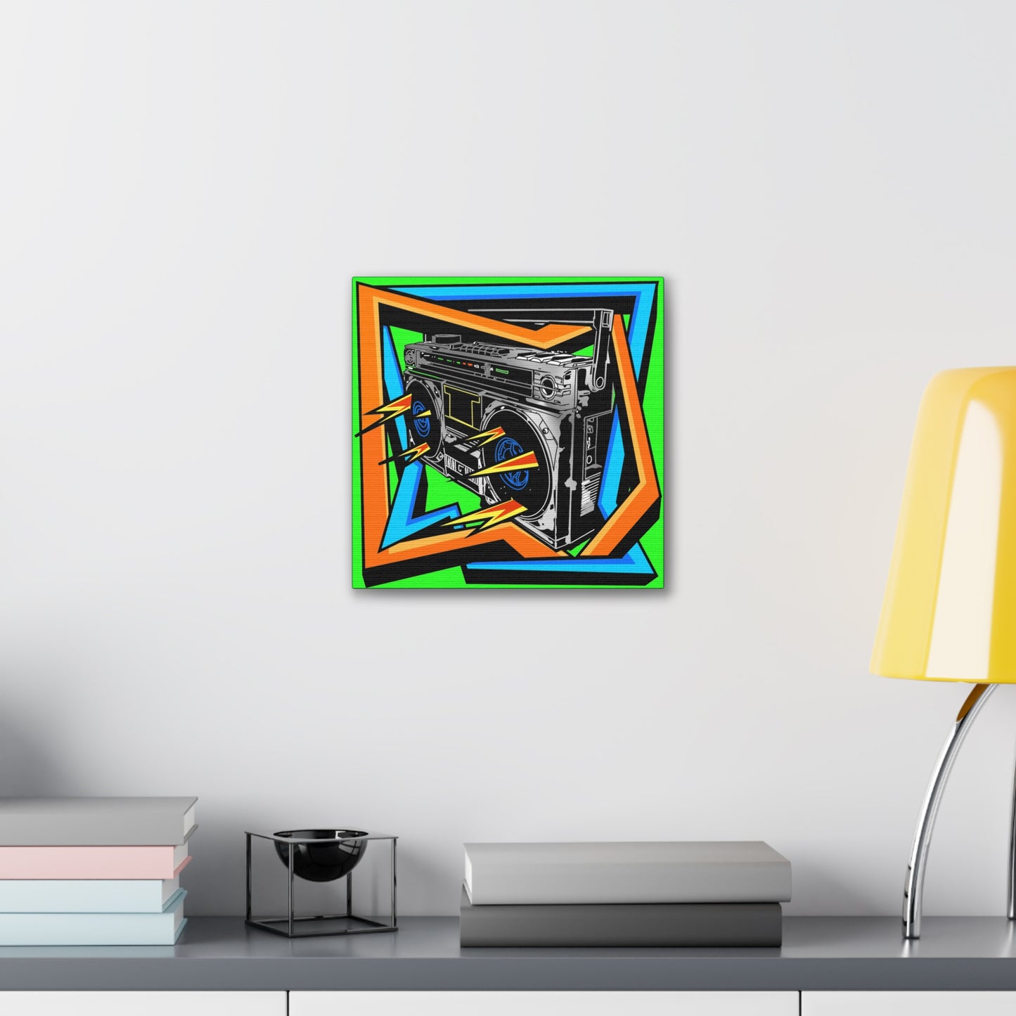 Boom Box - Canvas Stretched, 0.75"