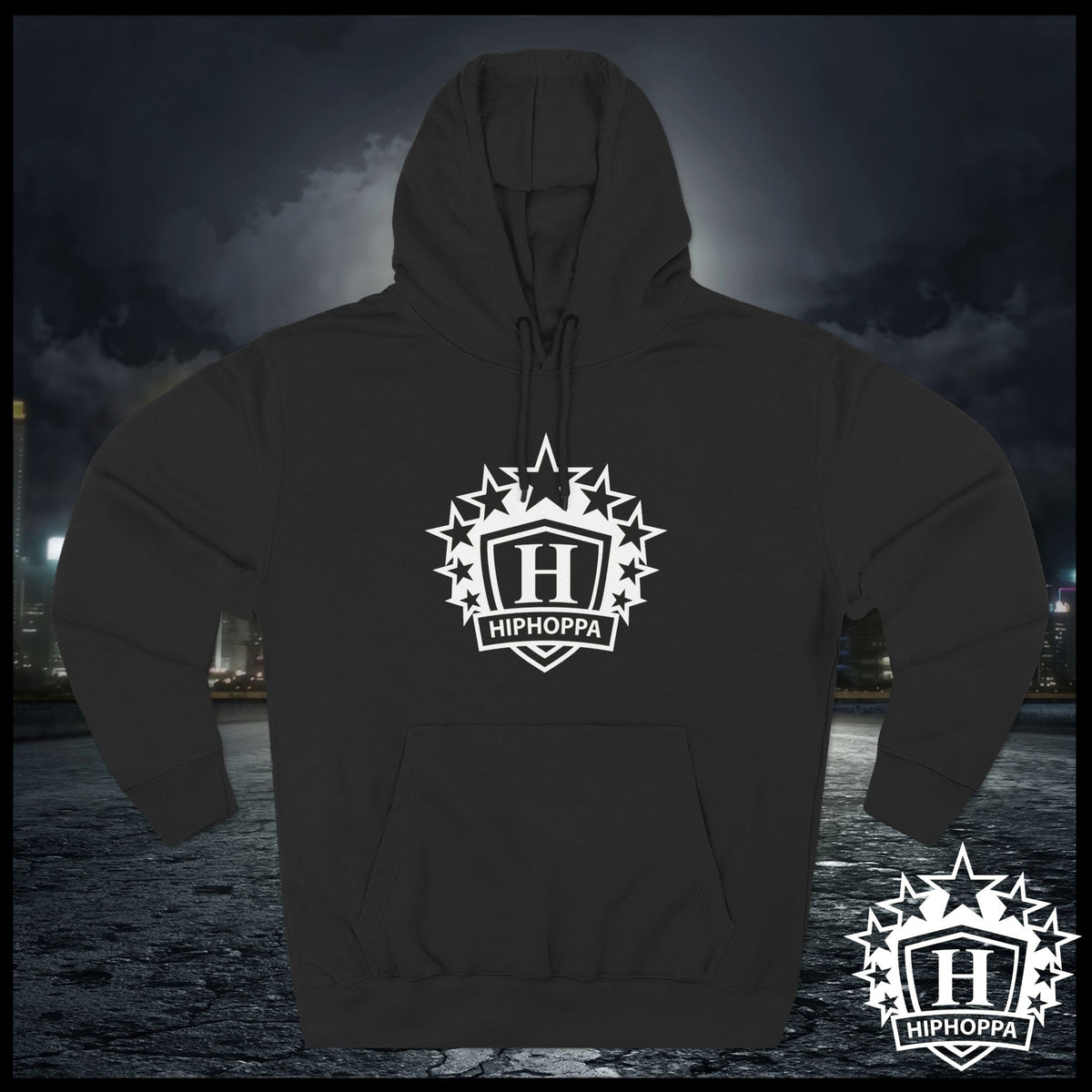 Hiphoppa Shield™ White Logo Hood