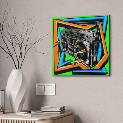 Boom Box - Canvas Stretched, 0.75"