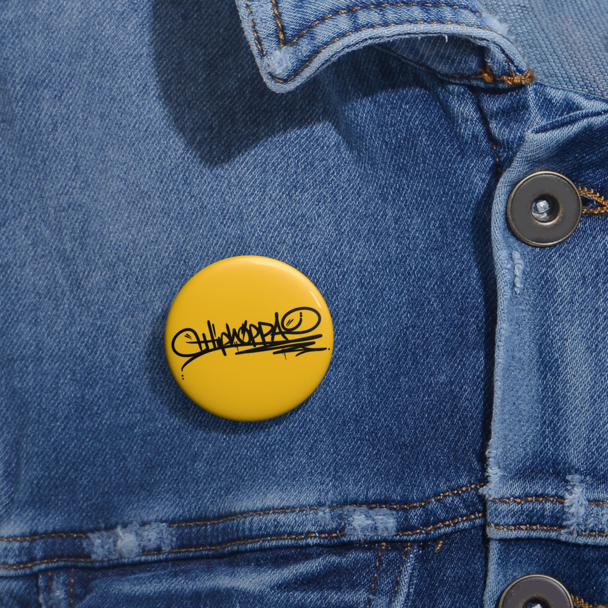 Gold with black, Hiphoppa Tag™ Pin