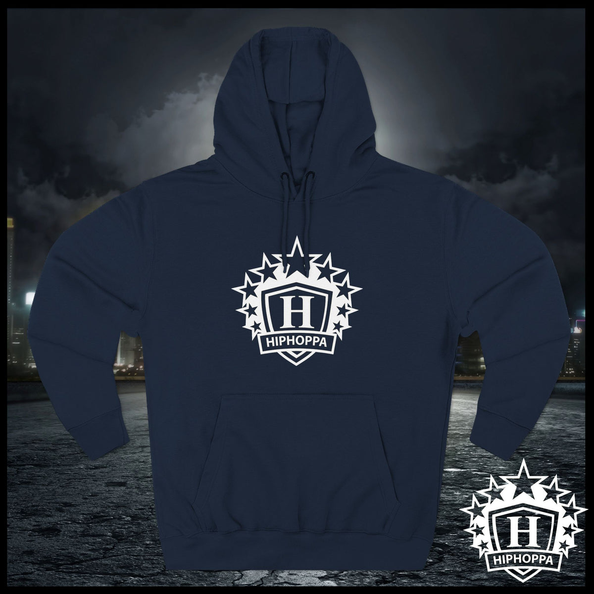 Hiphoppa Shield™ White Logo Hood