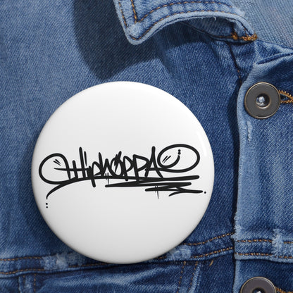 White with black Hiphoppa Tag™ Pin