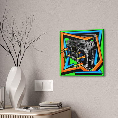 Boom Box - Canvas Stretched, 0.75"