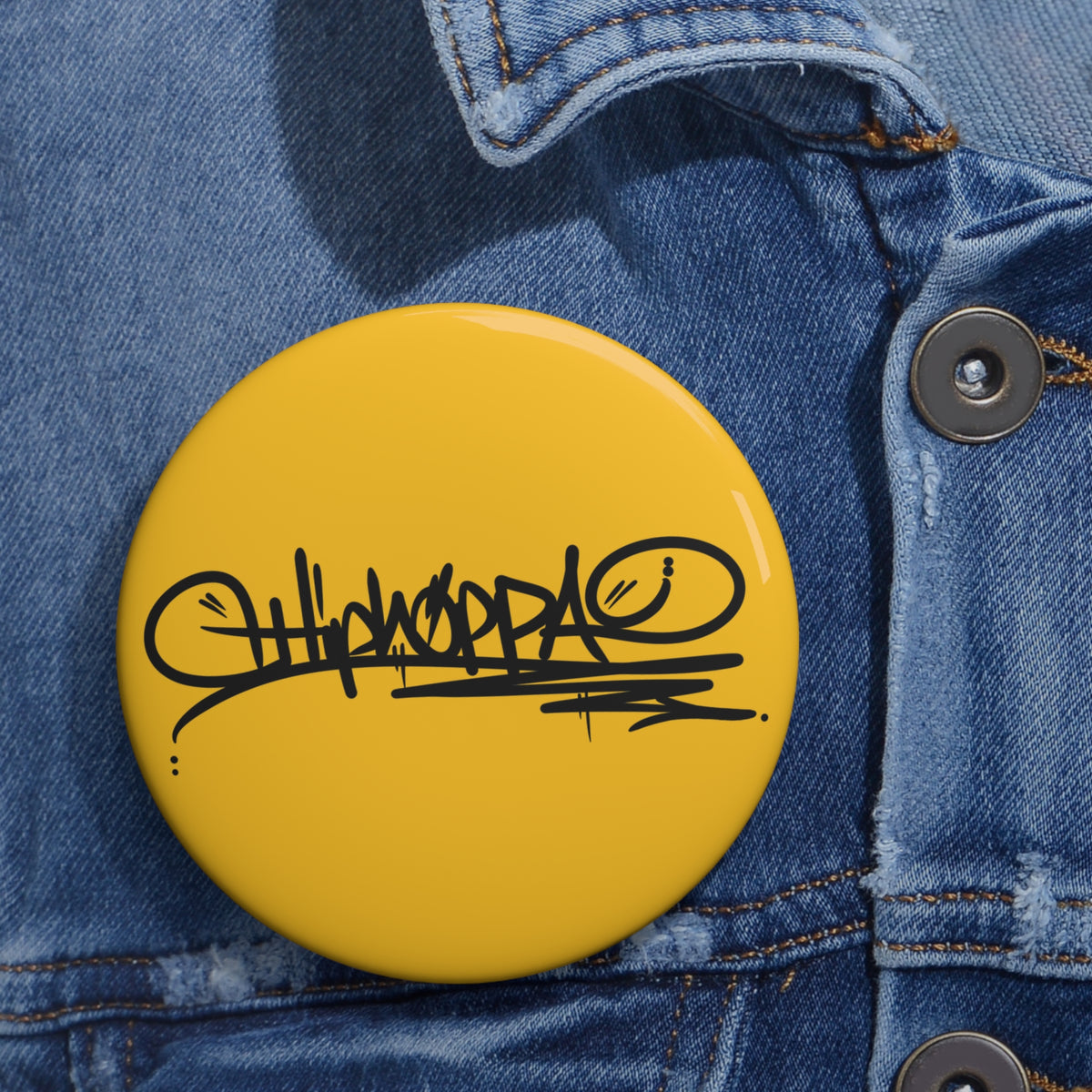 Gold with black, Hiphoppa Tag™ Pin