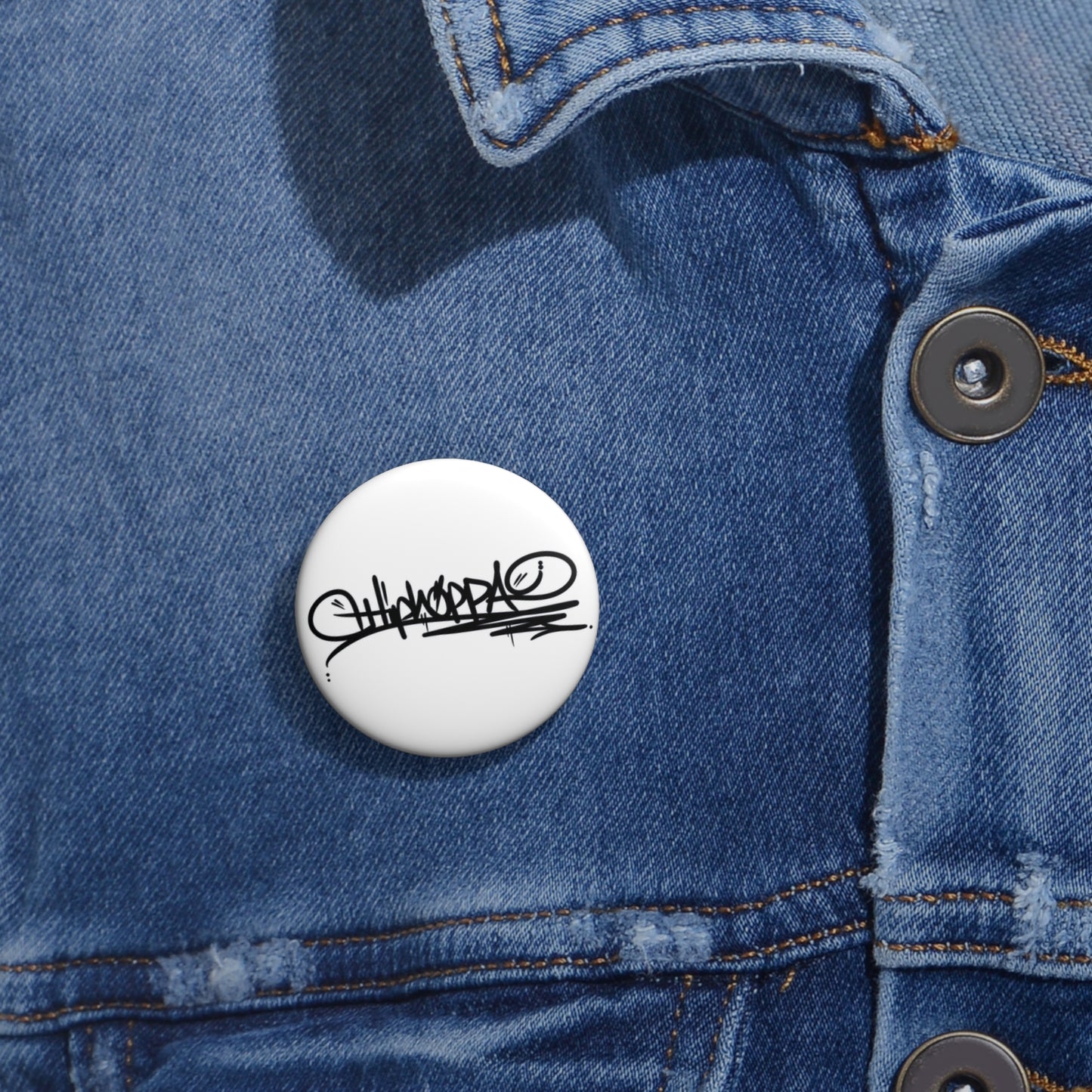 White with black Hiphoppa Tag™ Pin