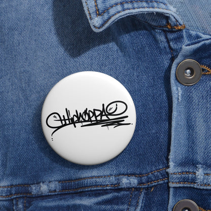 White with black Hiphoppa Tag™ Pin