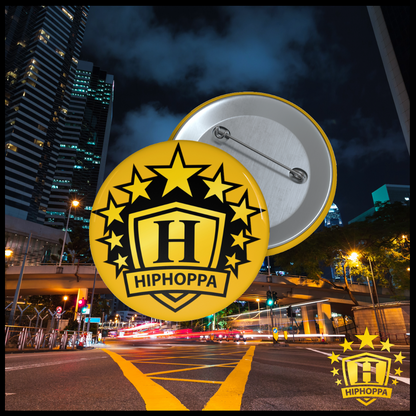 Gold Hiphoppa Shield Pin