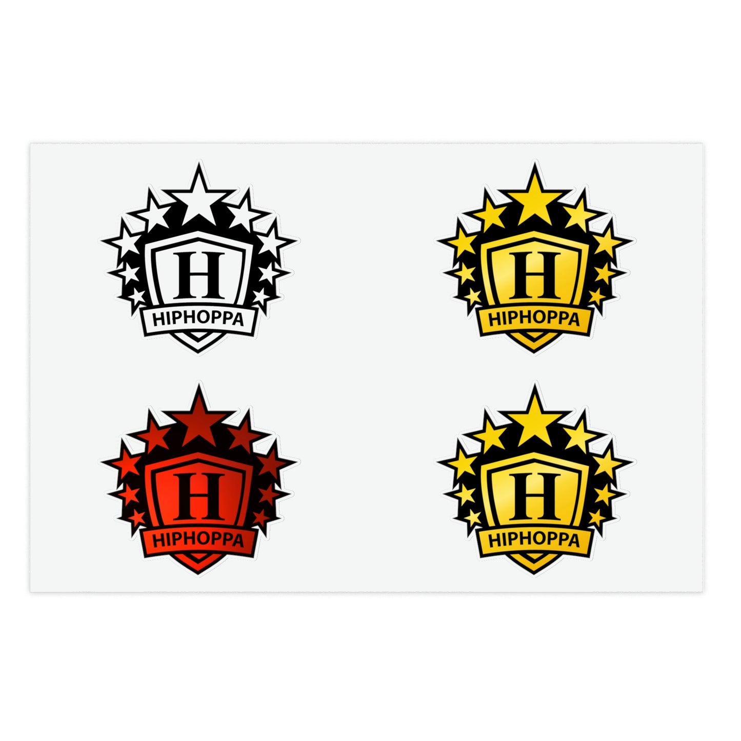 Hiphoppa Shield Sticker Sheets