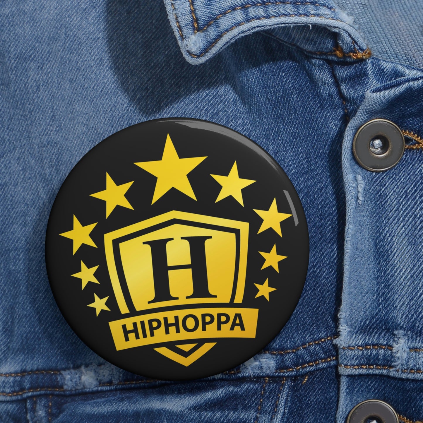 Hiphoppa Shield Black Pin