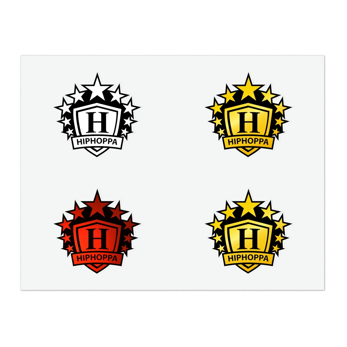 Hiphoppa Shield Sticker Sheets