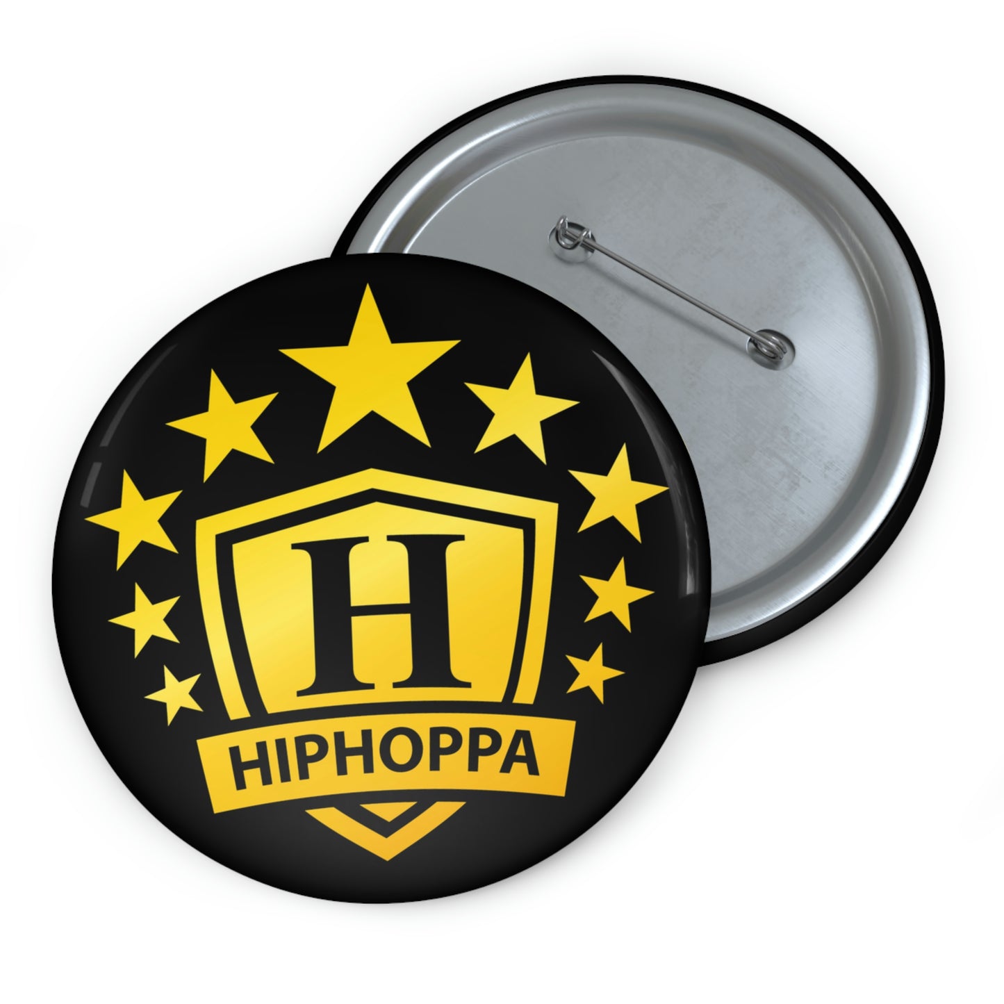 Hiphoppa Shield Black Pin